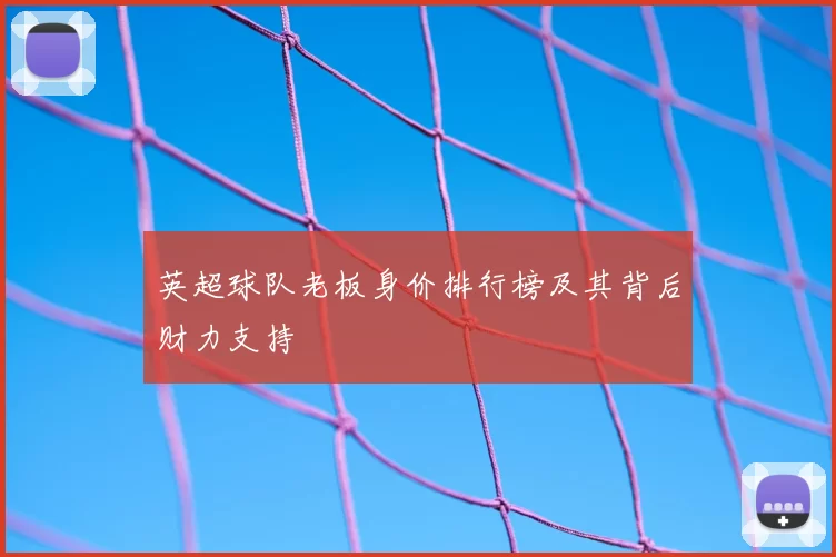 英超球队老板身价排行榜及其背后财力支持